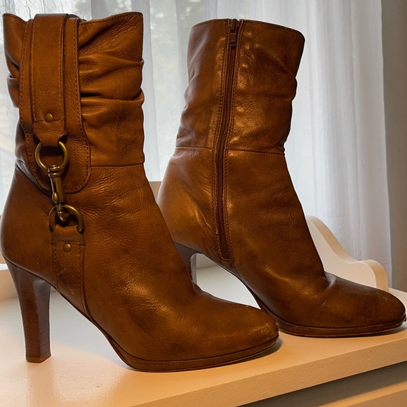 Coach leather boots women’s 9 1/2 - Picture 1 of 6